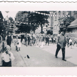 Das letzte Schützenfest 1939 vor dem Krieg. Hier ist im Hintergrund noch das alte Katharinen-Hospital zu sehen.
